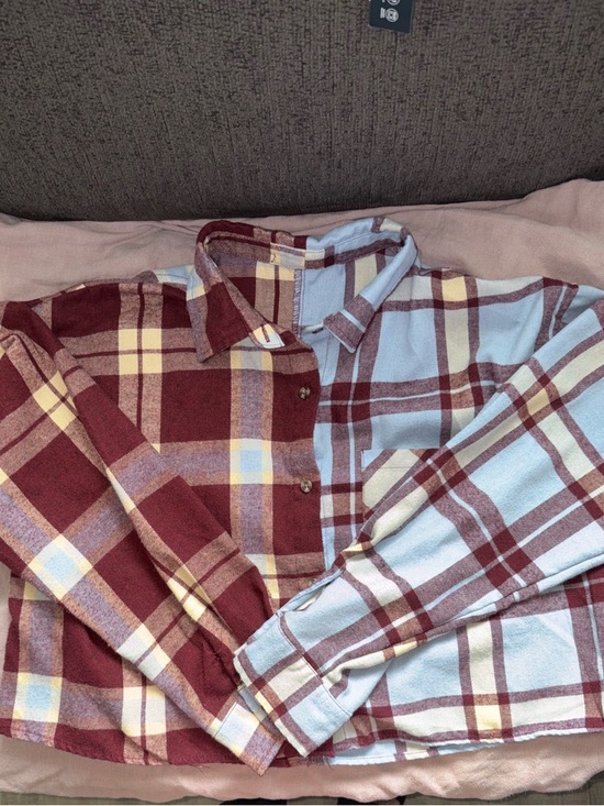 Tops - Plaid Cropped Flannel